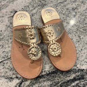 Jack Rogers girls gold sandals
